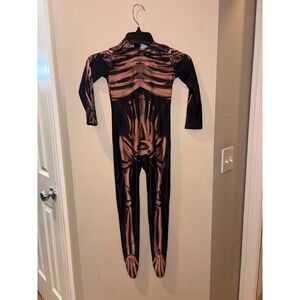 NWOT Kids Skeleton Costume Bodysuit Halloween Cosplay Party Size L